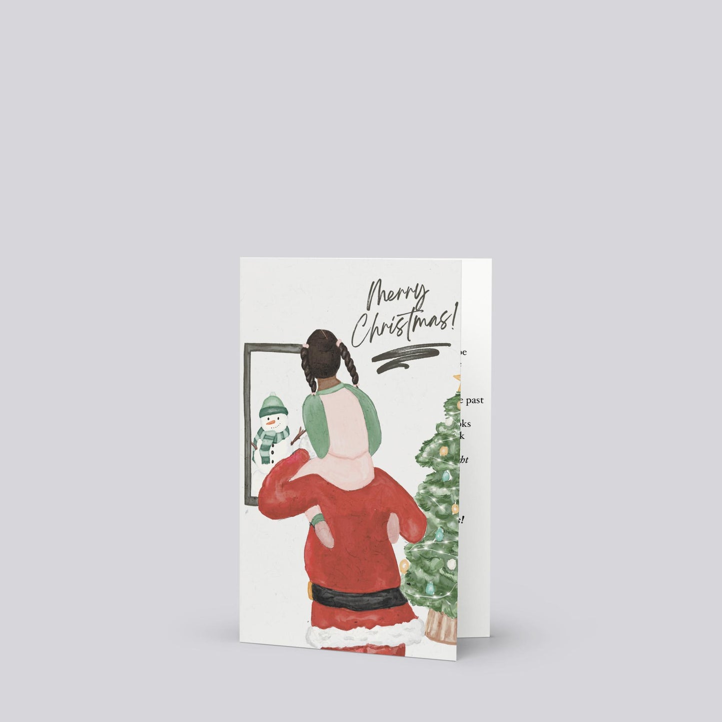 "Christmas with Santa " Christmas Greeting Card