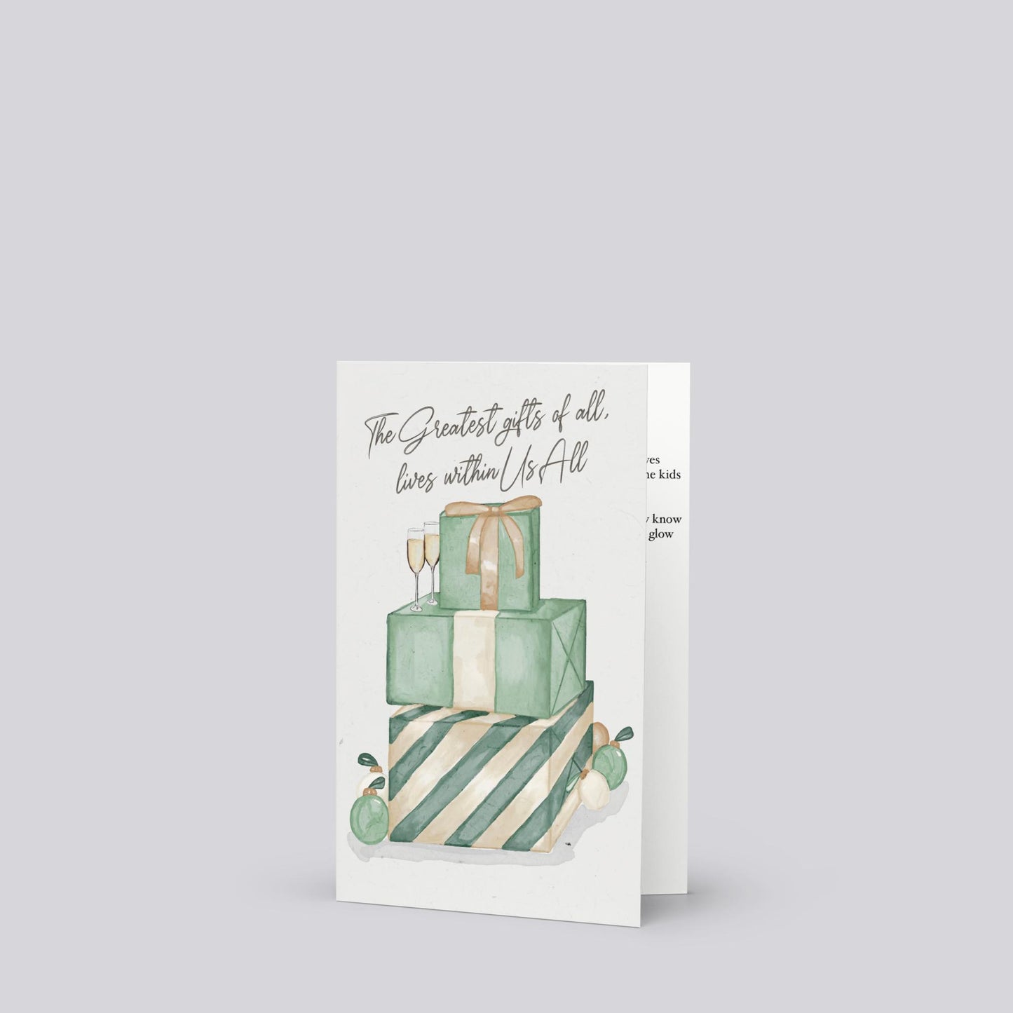 "Greatest Gift of All" Christmas Greeting Card