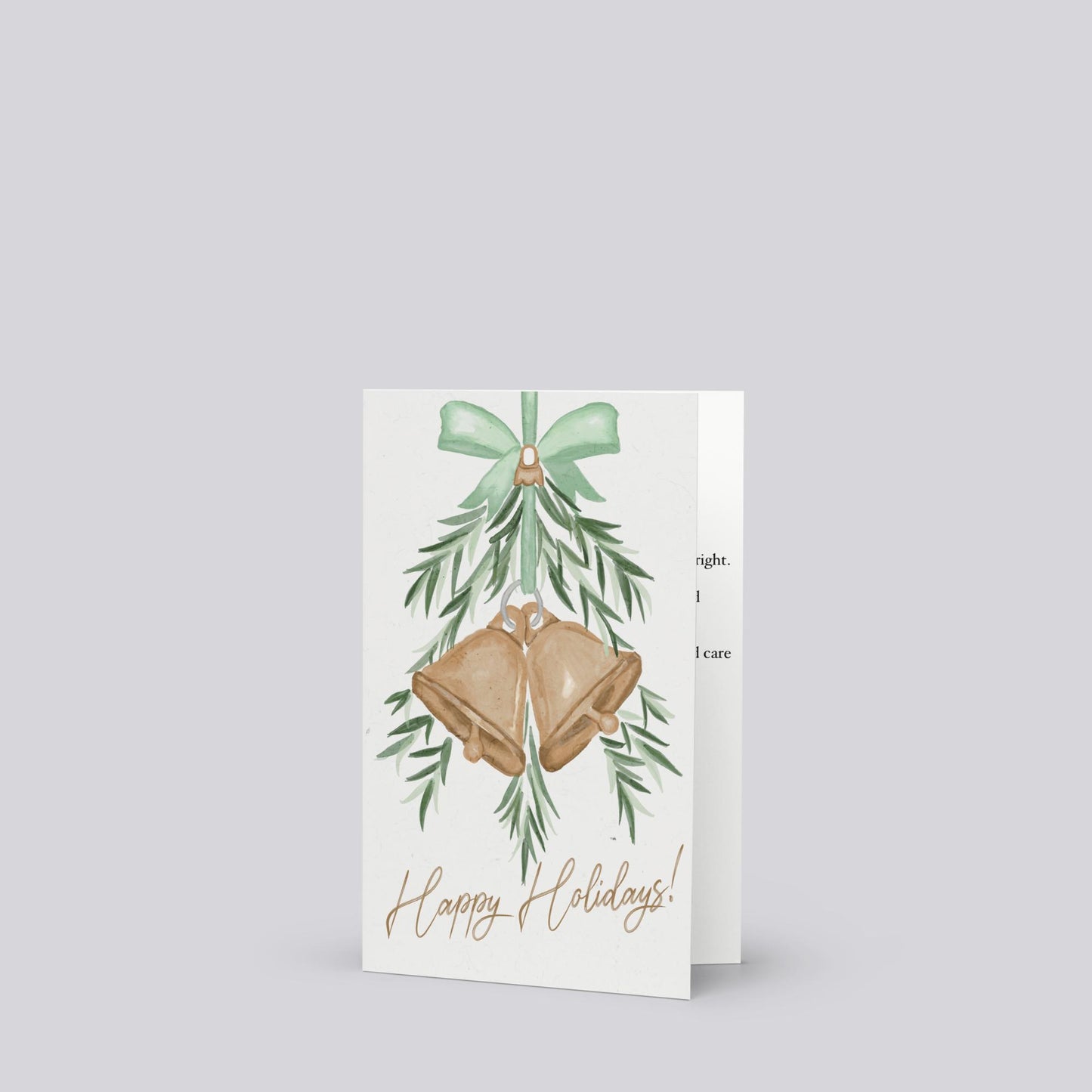 "Holiday Jingle Bells" Christmas Greeting Card