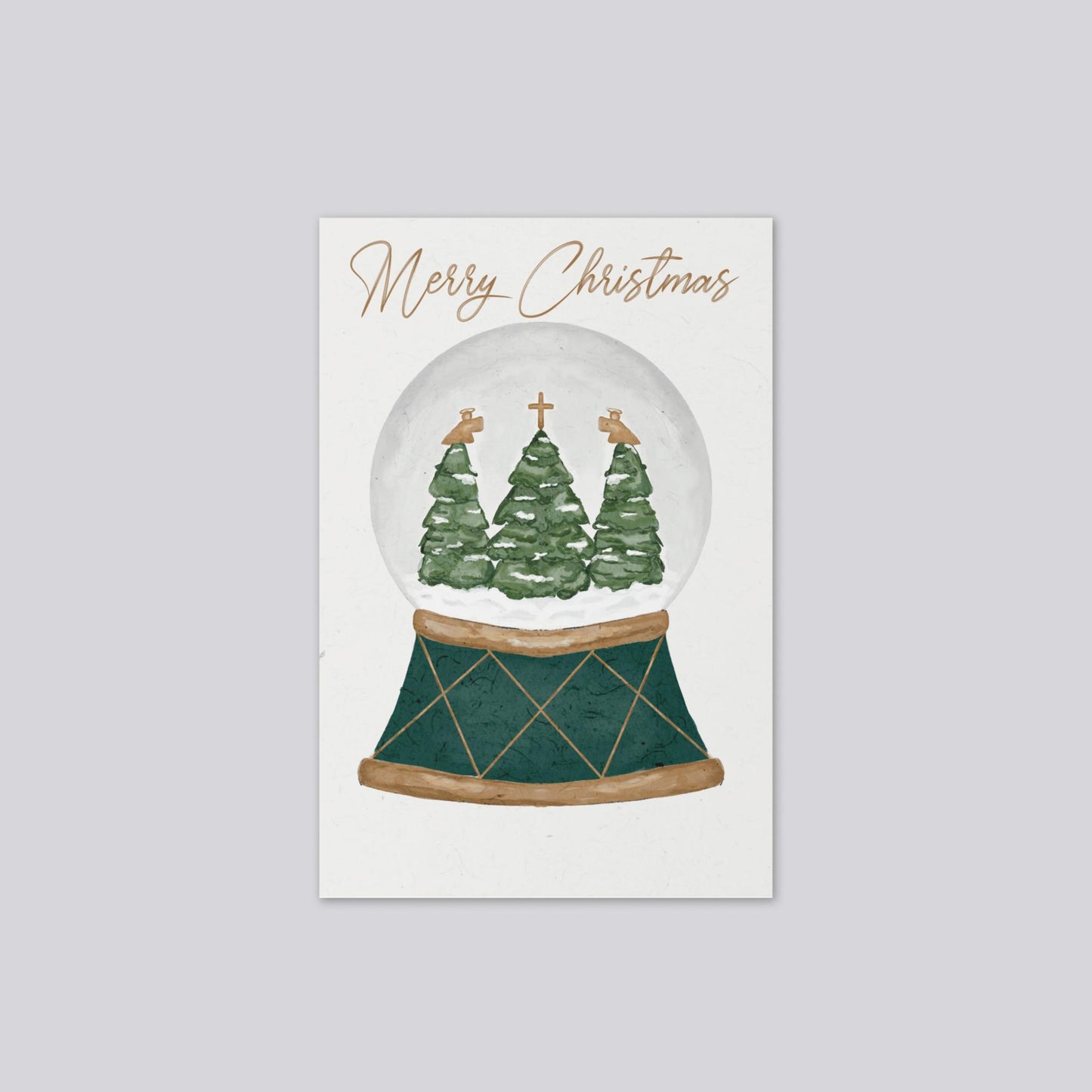"Snow Globe" Christmas Greeting Card