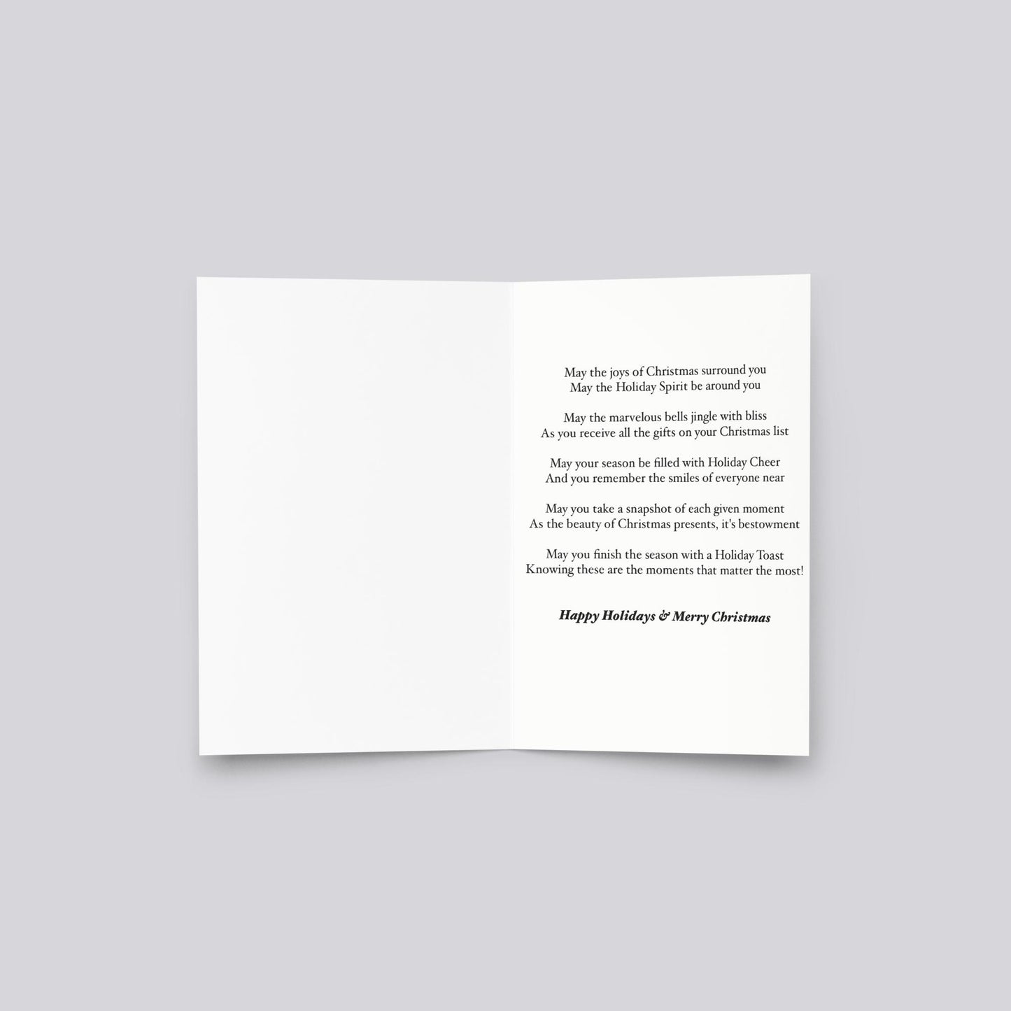 "Snow Globe" Christmas Greeting Card