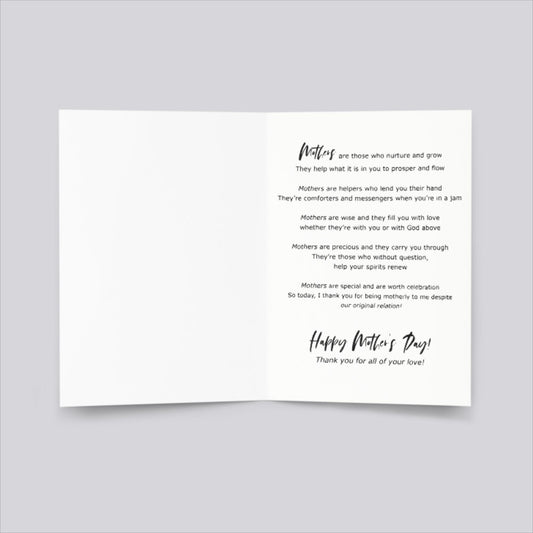 Floral Vase Mother's Day Card - ** Grief/Loss Friendly** (for Mother-Like Figures)