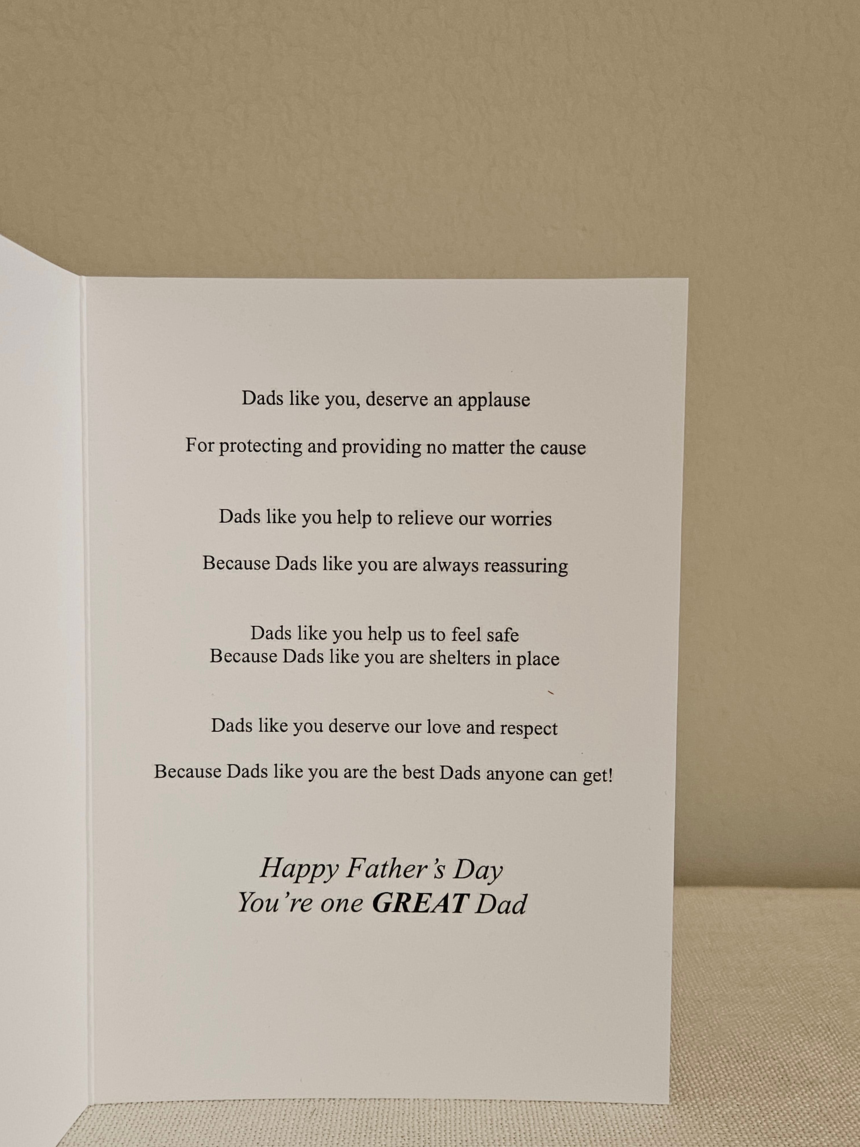 "Dads Like You " Father's Day Card