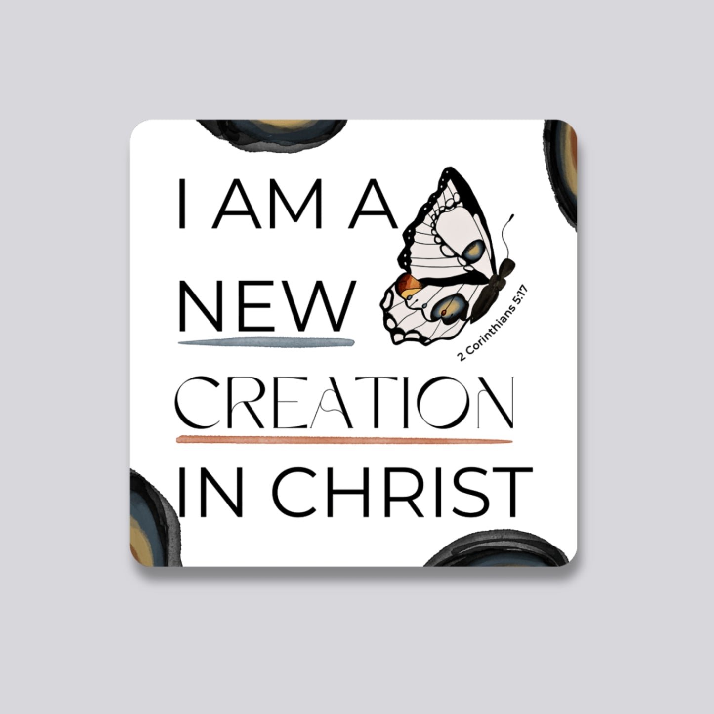 2 Corinthians 5:17 Waterproof Sticker (New Creation)