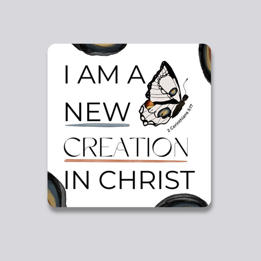 2 Corinthians 5:17 Waterproof Sticker (New Creation)