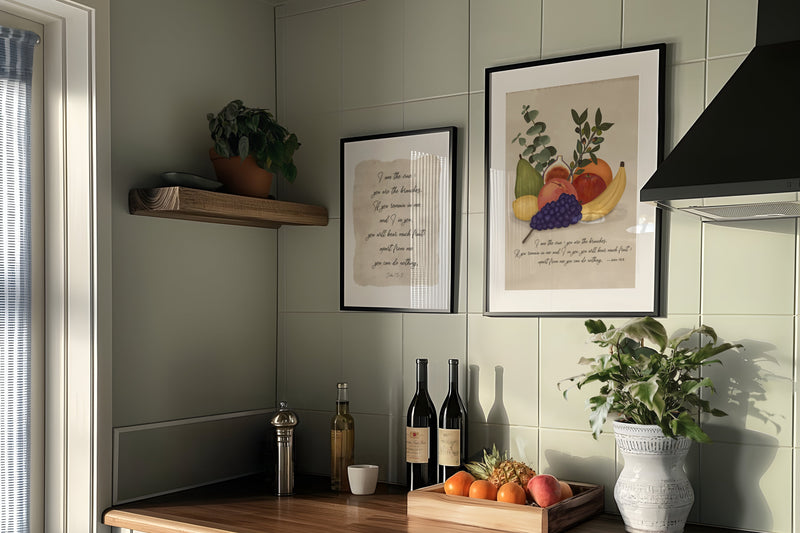 Bear Much Fruit- John 15:5 Art Print