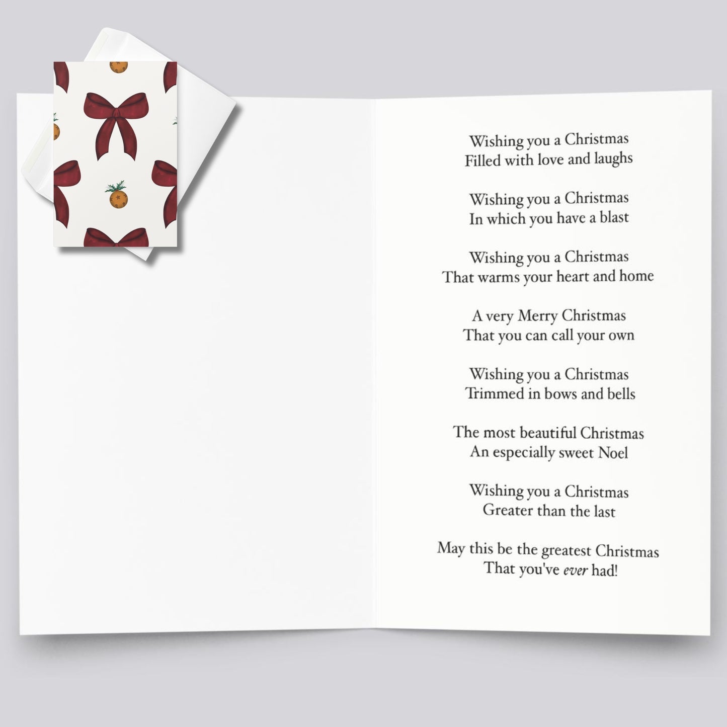 "A Very Merry Christmas" Artisan Poetry Greeting Card Set