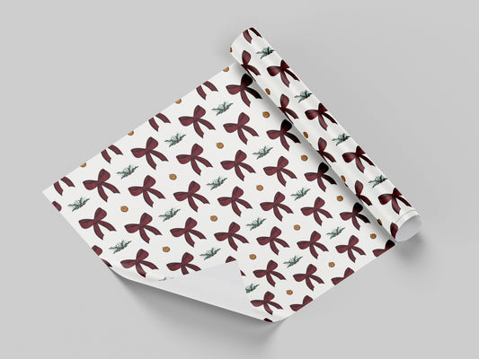 Bows & Bells Gift Wrap Roll