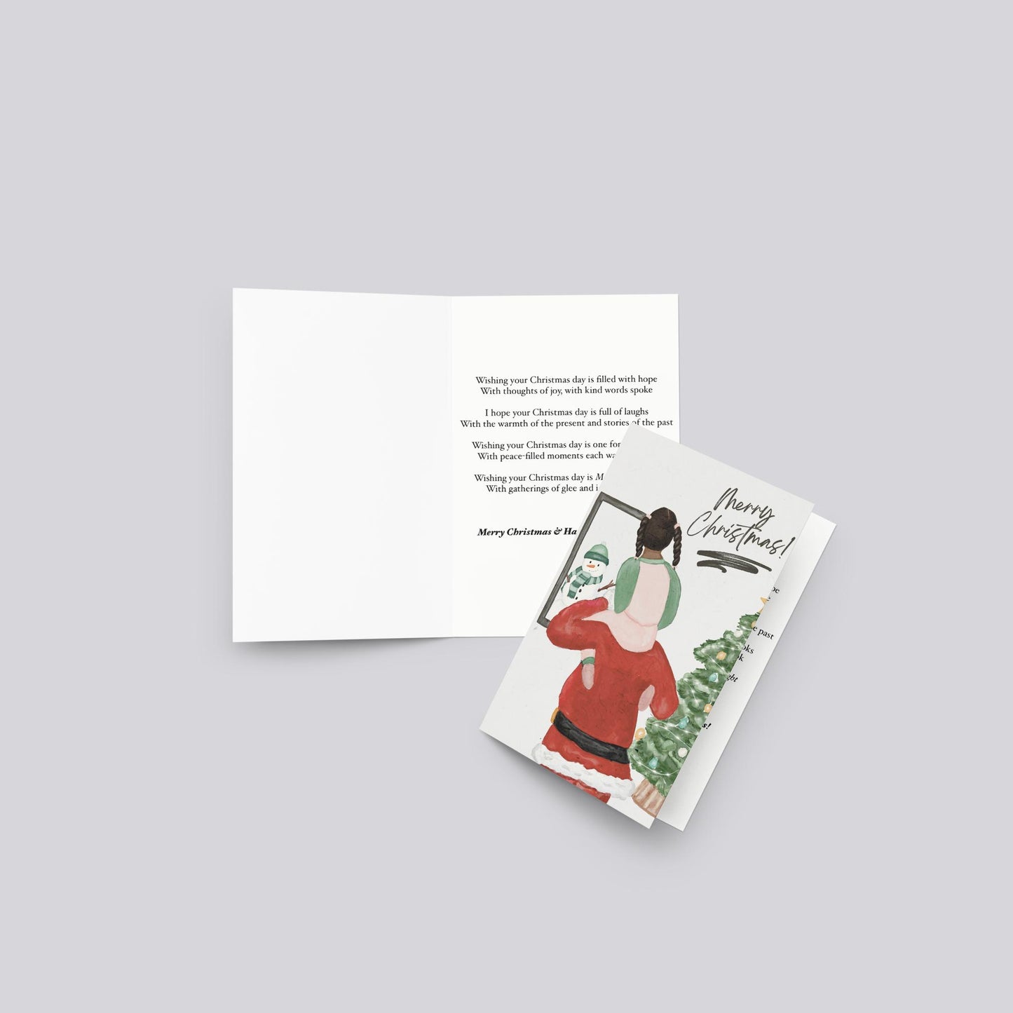 "Christmas with Santa " Christmas Greeting Card