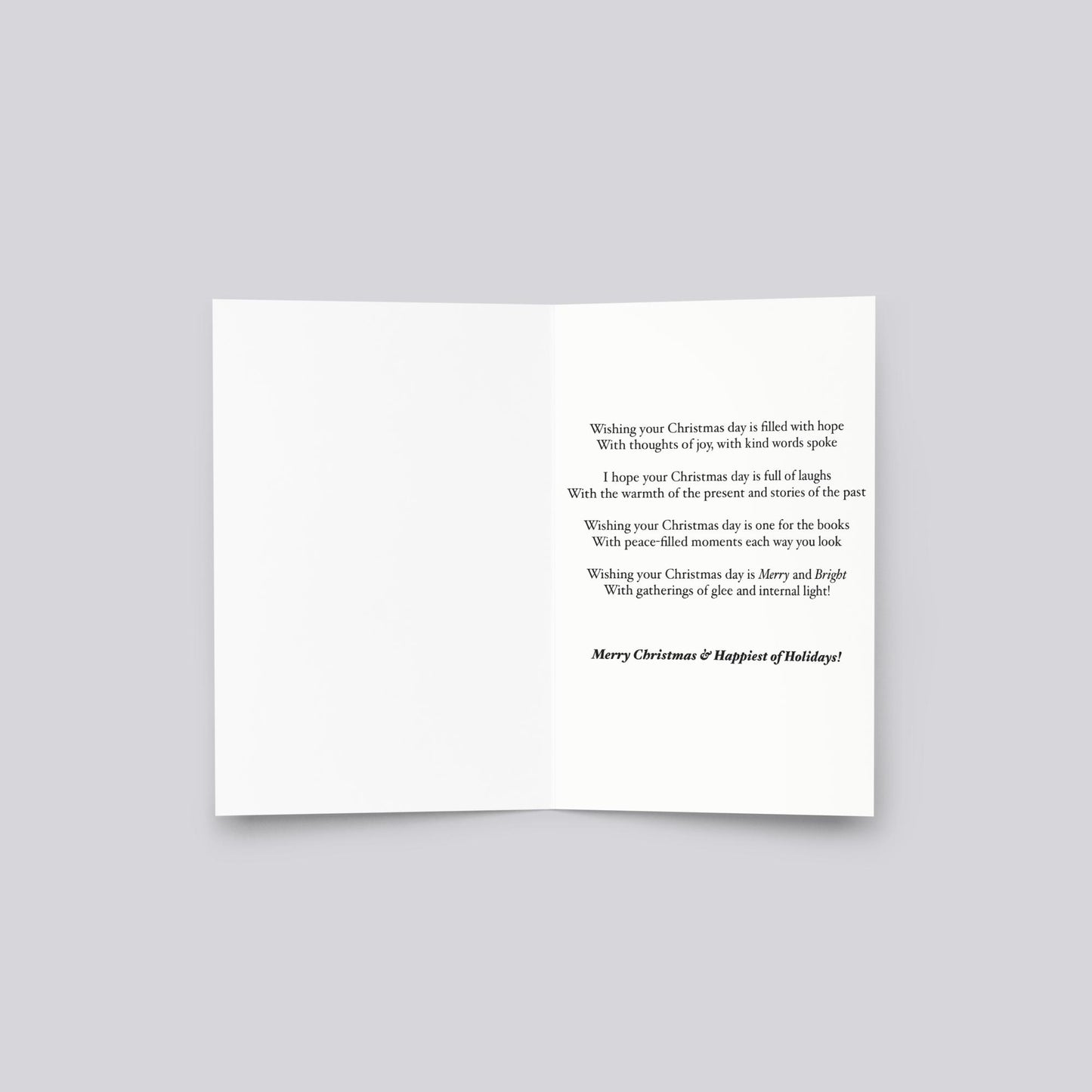 "Christmas with Santa " (Little Boy) Christmas Greeting Card