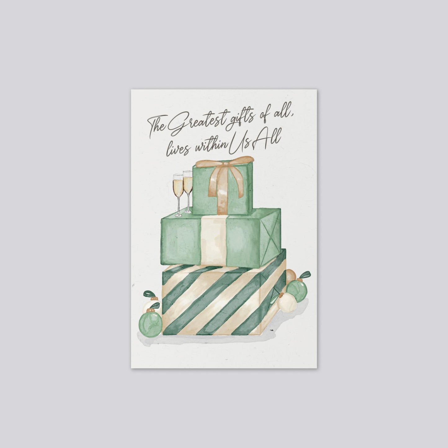 "Greatest Gift of All" Christmas Greeting Card