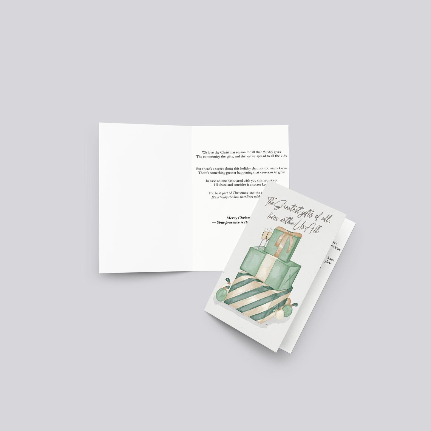 "Greatest Gift of All" Christmas Greeting Card