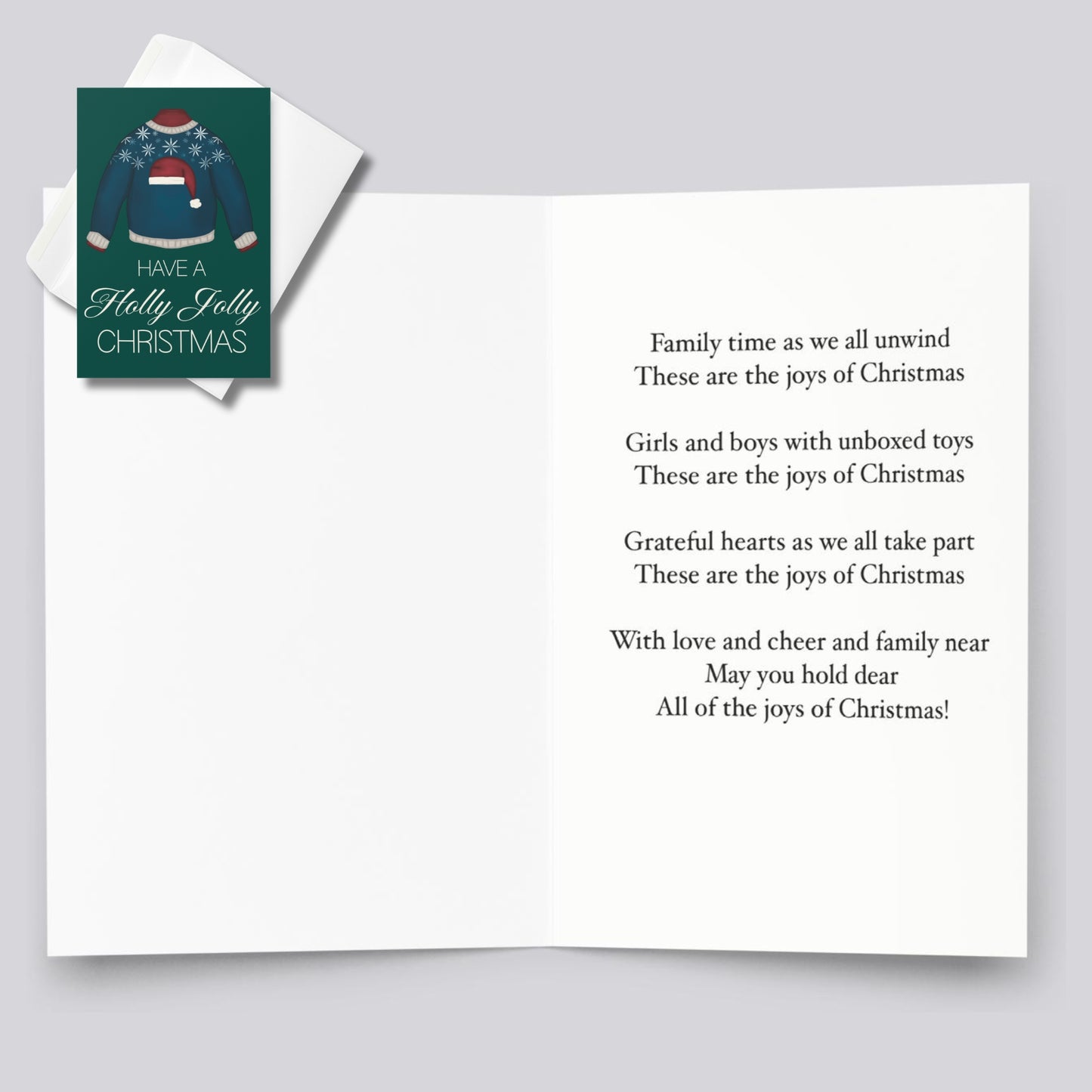 "A Very Merry Christmas" Artisan Poetry Greeting Card Set