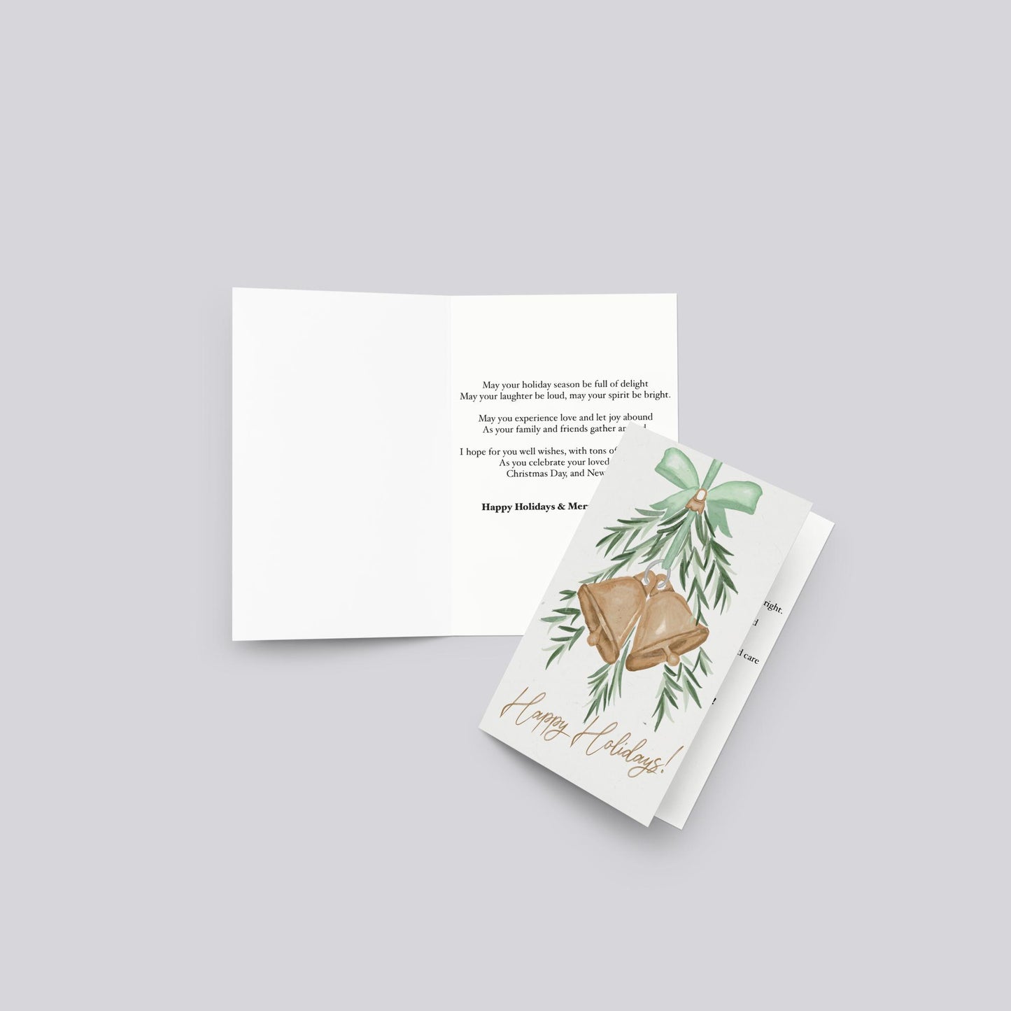 "Holiday Jingle Bells" Christmas Greeting Card