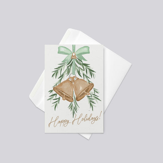 "Holiday Jingle Bells" Christmas Greeting Card
