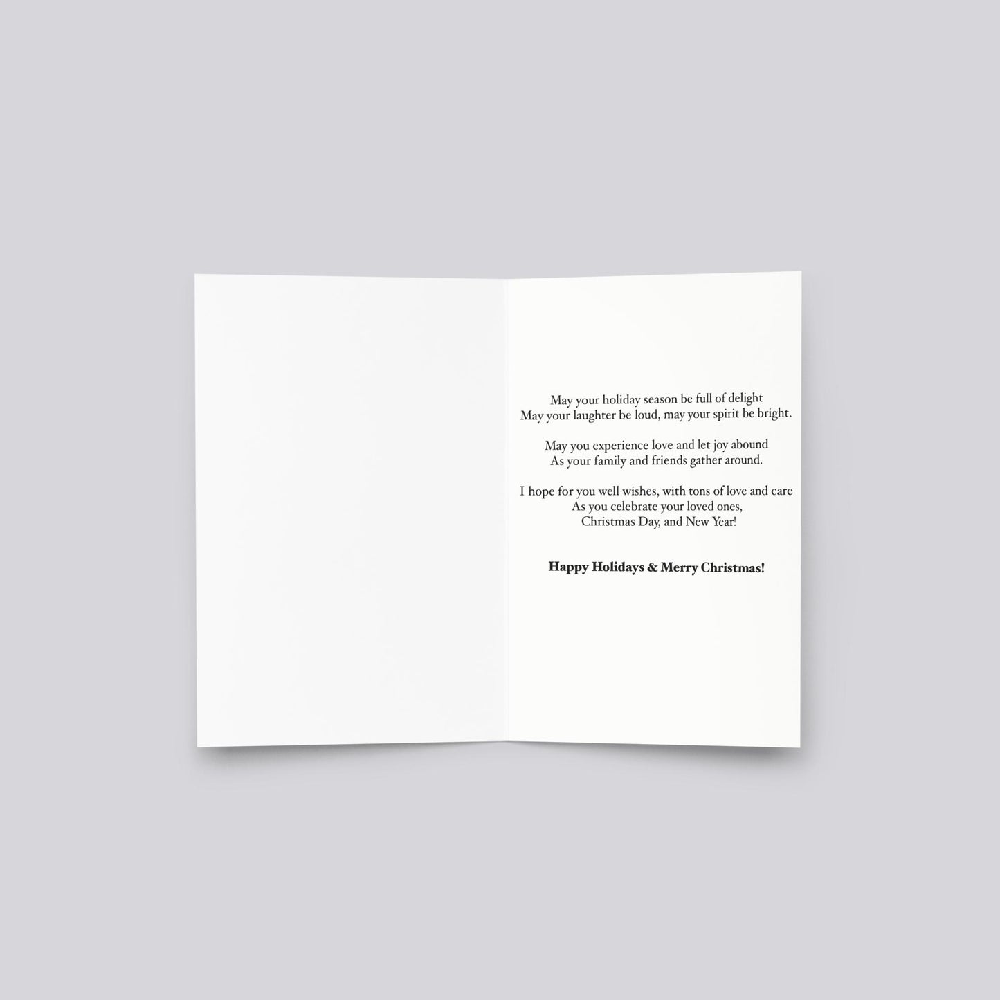 "Holiday Jingle Bells" Christmas Greeting Card
