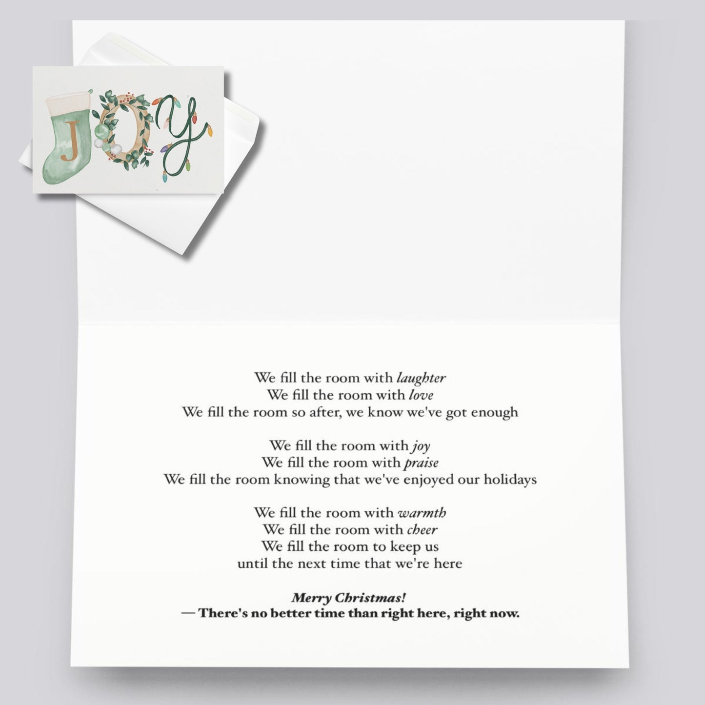 "A Very Merry Christmas" Artisan Poetry Greeting Card Set