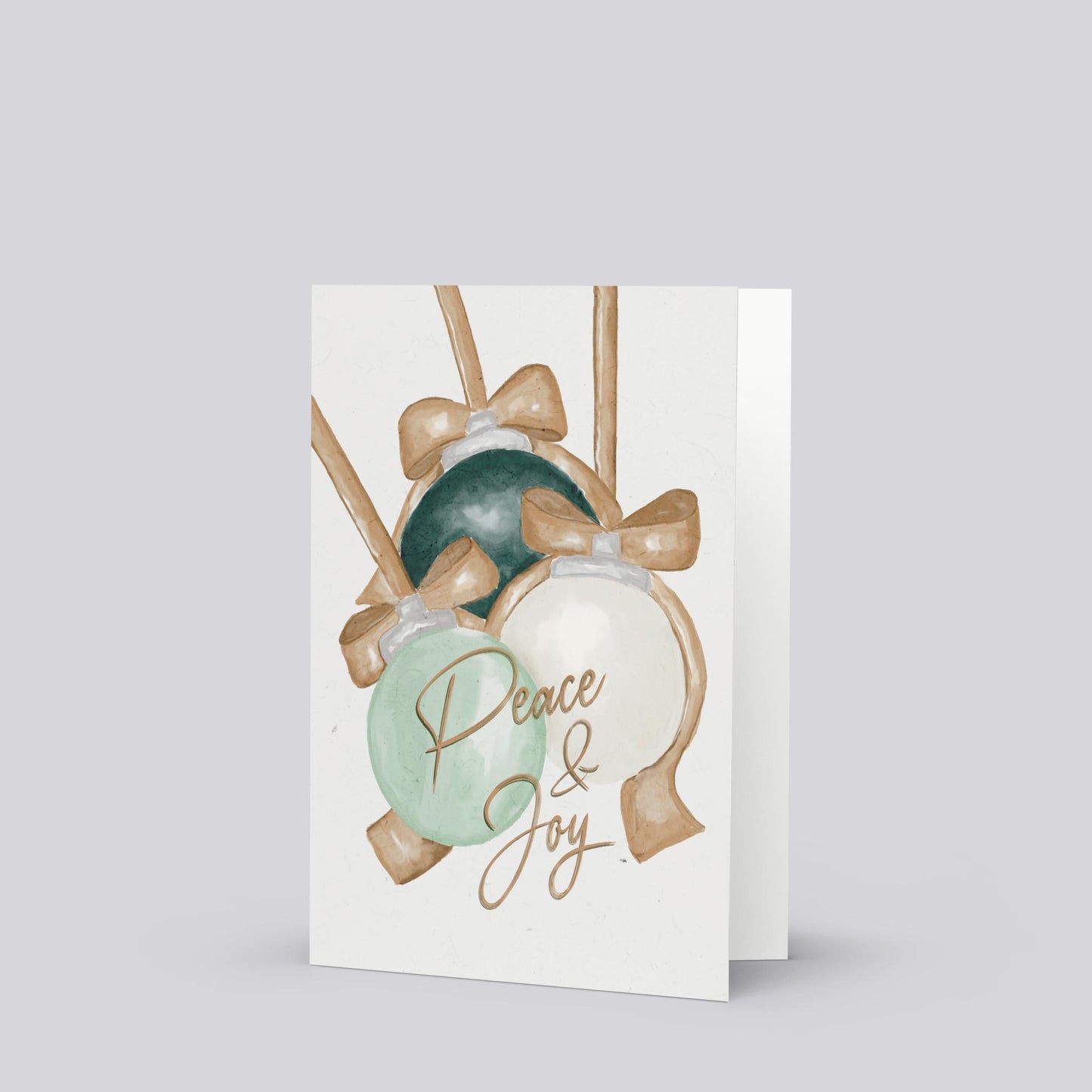 "Peace & Joy" Christmas Greeting Card