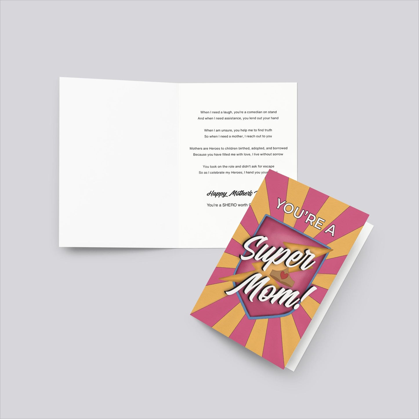 "You're A Super Mom!" Mother's Day Greeting Card