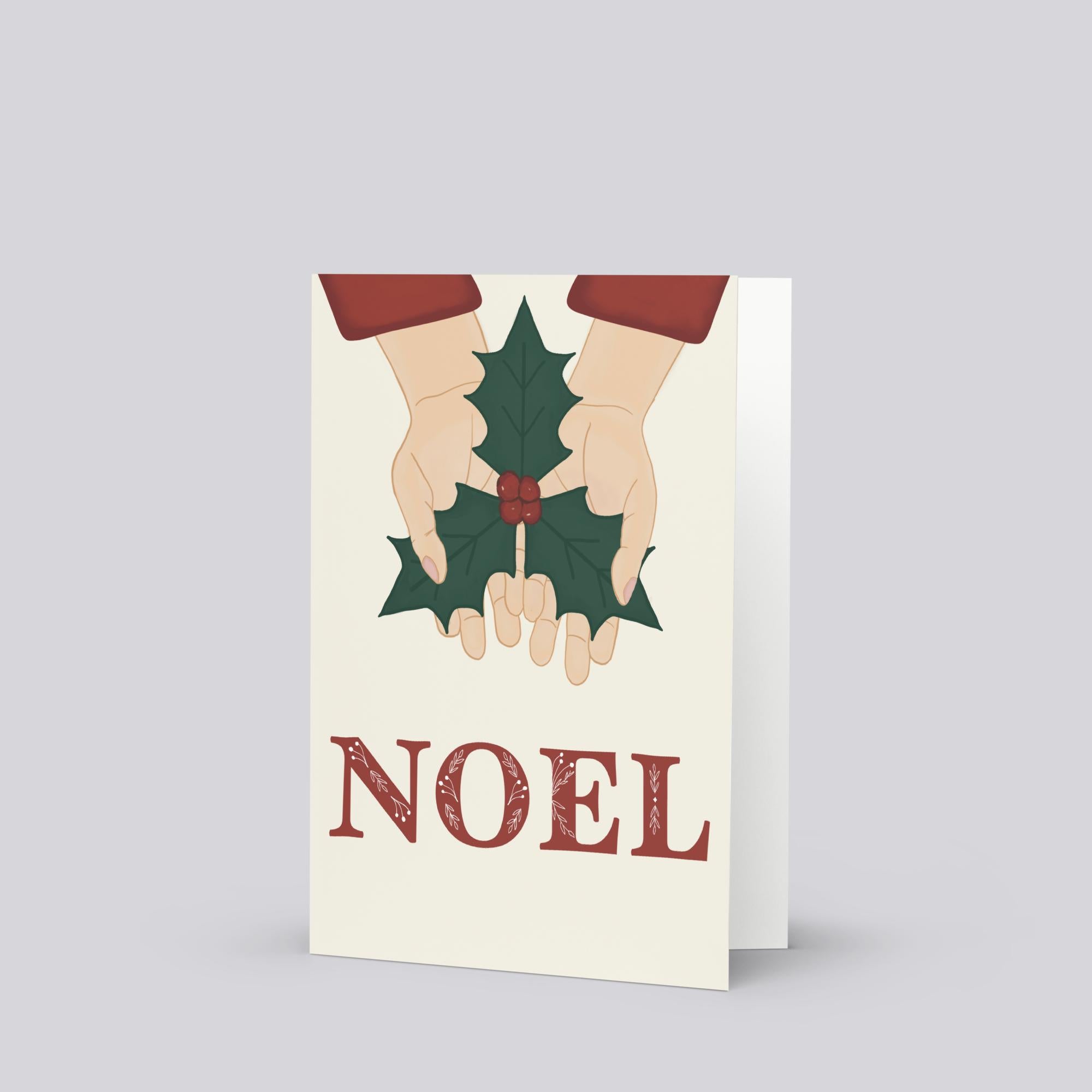Noel Christmas Greeting Card (Red)