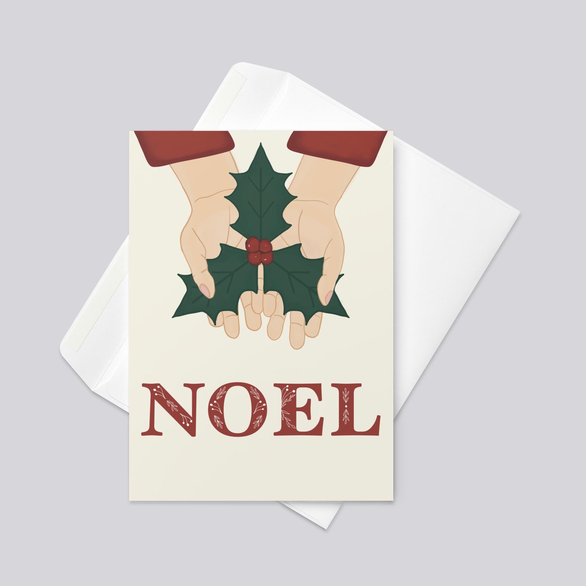 Noel Christmas Greeting Card (Red)