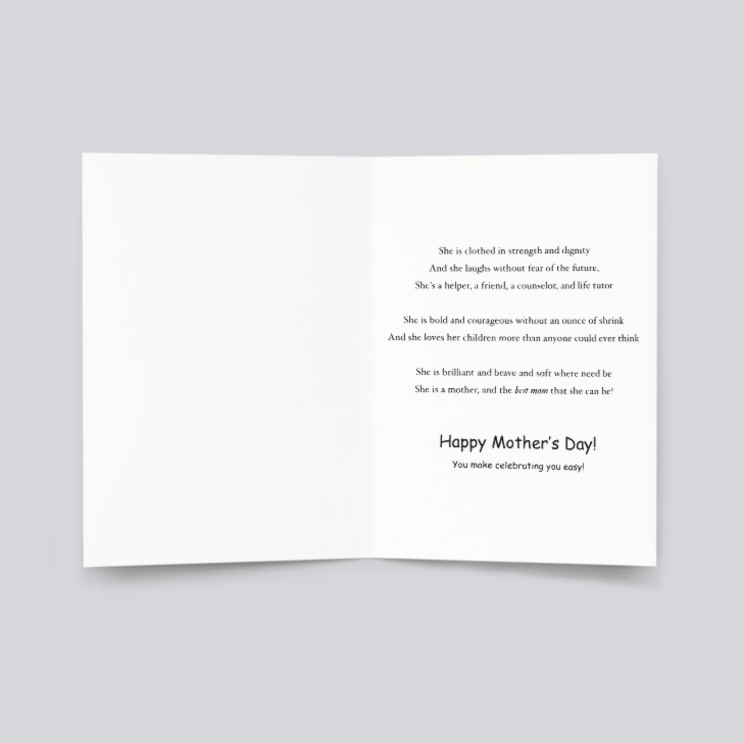 "You're My Shero" Mother's Day Greeting Card