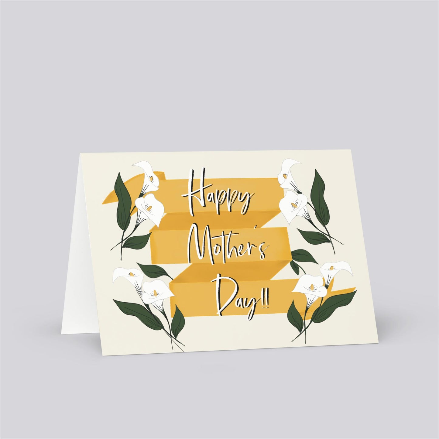 Cala Lily Mother's Day Card -  ** Grief/Loss Friendly**( for Mother-Like Figures)